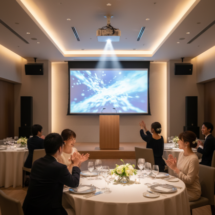 音響・プロジェクター設備は大丈夫？レストラン婚の機材確認 アイキャッチ