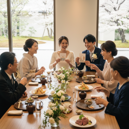 親族のみの食事会ウェディングで盛り上がる話題・演出 アイキャッチ