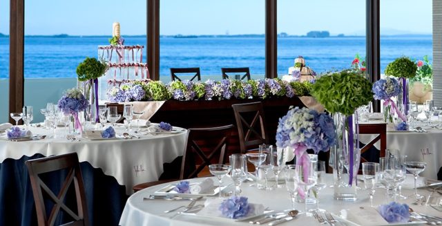 福岡,マリノアシティ,オーシャンビュー,ノートルダム,ゲストハウス,レストラン,フレンチ,ブルー