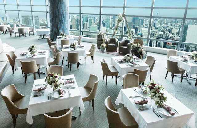 汐留,高層階,1.5次会,レストランウェディング