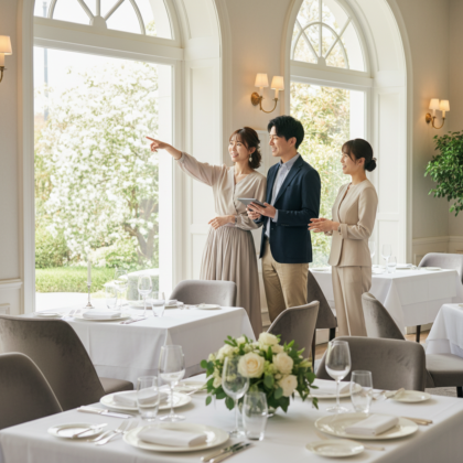 初めての見学！レストランのブライダルフェア・下見で確認すべきこと アイキャッチ