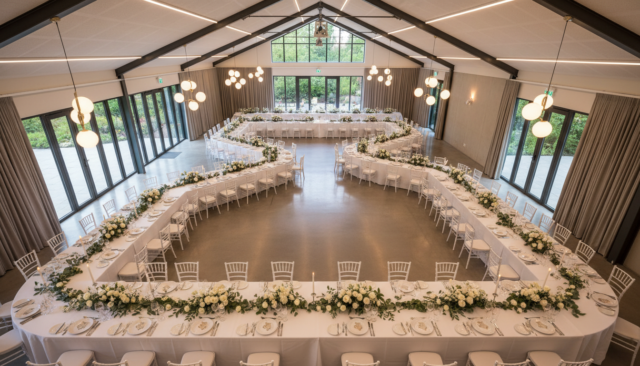 会場レイアウトの基本：高砂なし・流しテーブルの作り方 - 2