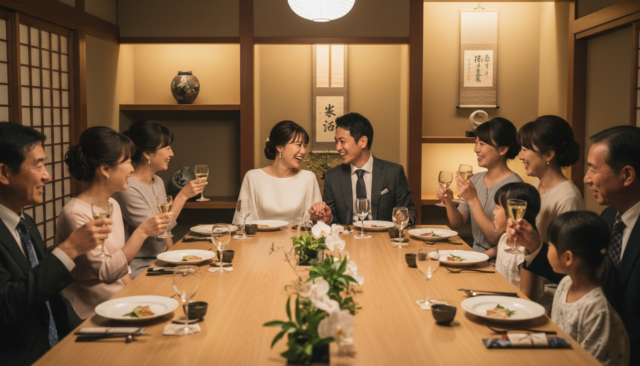 親族のみの食事会ウェディングで盛り上がる話題・演出 - 1