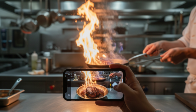 オープンキッチンを活かしたフランベ演出の魅力 - 2