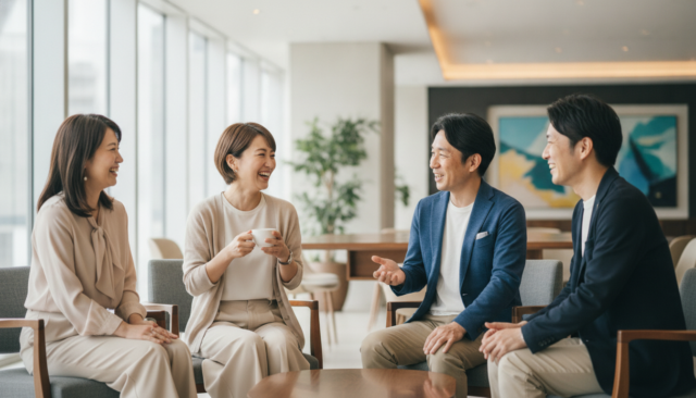 歓談する 意味 - 1